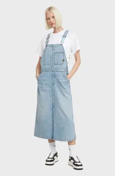 Женский голубой джинсовый сарафан Dungaree Dress Голубой S G-Star RAW D24351,D536
