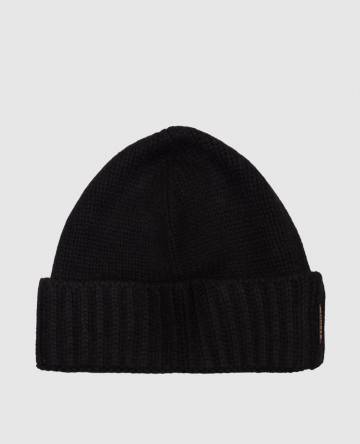 Черная шапка BERET из кашемира