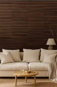 Настінні ламелі, набір з 2 штук - бежевий