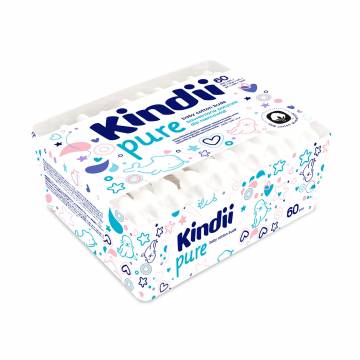 Детские ватные палочки Cleanic Kindii Care Cotton Buds, 60 шт Детские ватные палочки Cleanic Kindii Care Cotton Buds, 60 шт