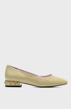 Женские оливковые кожаные туфли Оливковый 37 Respect VS75-147280