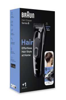 Электрическая машинка для стрижки волос Braun Hair Clipper Series 5 HC5310  +  1 насадка