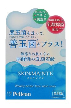 pH-сбалансированное мыло для умывания Pelican Skin:Mainte Face Wash Soap, 80 г