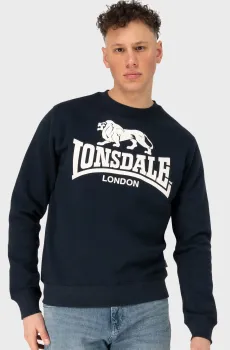 Мужской темно-синий свитшот GO SPORT Синий M Lonsdale 113374