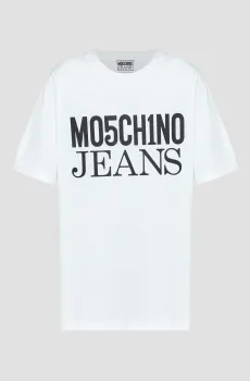 Женская белая футболка Белый S Moschino J0707.8762;5001
