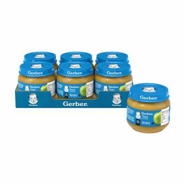 Детское фруктовое пюре Gerber Яблоко, от 6 месяцев, 6*80 г Детское фруктовое пюре Gerber Яблоко, от 6 месяцев, 6*80 г