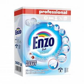 Стиральный порошок Deluxe Enzo 2 in 1 White 8 стирок, 560 г