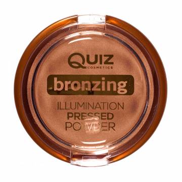 Пудра-бронзер для лица Quiz Cosmetics Bronzing Illumination Pressed Powder 01 Honey Bronze, 12 г Пудра-бронзер для лица Quiz Cosmetics Bronzing Illumination Pressed Powder 01 Honey Bronze, 12 г