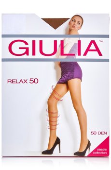Колготки женские Giulia Relax поддерживающие, с шортиками, 50 DEN, Diano, размер 3