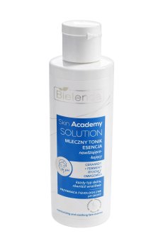 Увлажняюще-успокаивающий молочный тоник-эссенция для лица Bielenda Skin Academy Solution, 200 мл