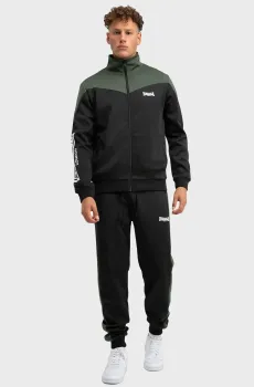 Мужской черный спортивный костюм (кофта, брюки) Черный XXL Lonsdale 117748