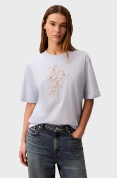 Женская голубая футболка SEASONAL Голубой S Calvin Klein Jeans LV047F804G