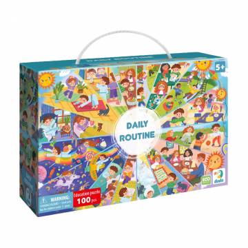 Пазлы DoDo Распорядок дня, 100 элементов, от 5 лет, 45*33 см (300619)