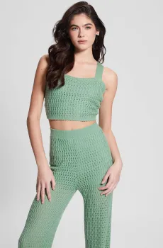 Женский зеленый топ Зеленый S Guess W3GR09.Z2WK0;G8FF