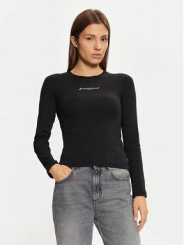 Guess Jeans Блузка W5RI58 KA0H1 Чорний Slim Fit Guess Jeans Блузка W5RI58 KA0H1 Чорний Slim Fit
