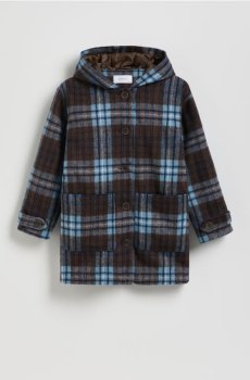 Reserved - Пальто на один ряд ґудзиків зі сумішшю вовни - різнобарвний - 238EX-MLC