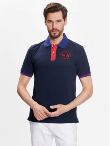 La Martina Поло VMP005 PK001 Cиній Slim Fit La Martina Поло VMP005 PK001 Cиній Slim Fit