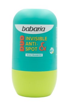 Шариковый дезодорант Babaria Invisible & Anti-Spot Duo Deodorant с ниацинамидом, 50 мл