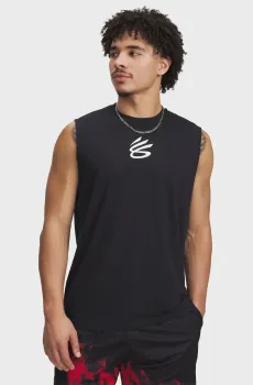 Мужская черная майка Curry SLVS Tee Черный S Under Armour 1390352-001