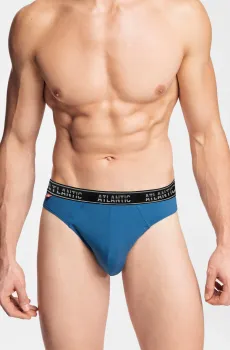 Мужские синие брифы Синий S Atlantic MP-1562