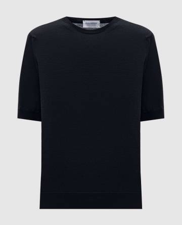 Черная футболка CERICE из шерсти мериноса
