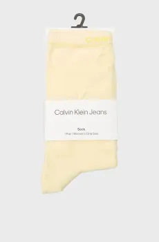 Женские желтые носки TERRY LOG Желтый ONESIZE Calvin Klein 701232643