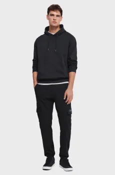 Мужские черные спортивные брюки Черный M SPRINGFIELD 92114