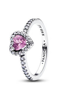 Каблучка "Сяюче пурпурове серце"