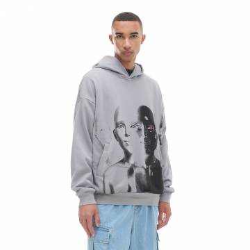 Cropp - Худі з принтом - light grey Cropp - Худі з принтом - light grey