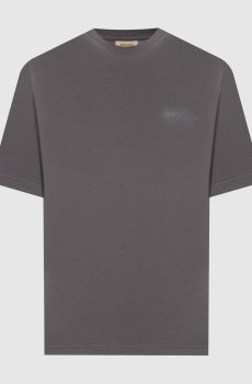 Серая футболка с принтом логотипа
