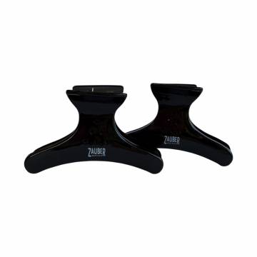 Зажимы-крабы для волос Zauber черные, 2 шт (06-082-2)