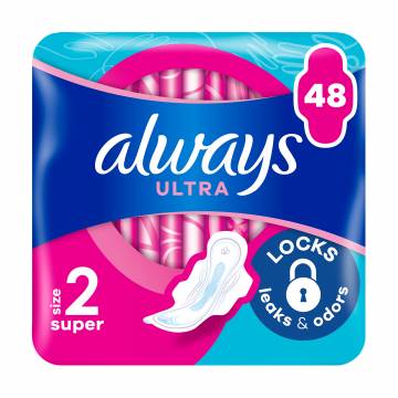 Гигиенические прокладки Always Ultra Super, размер 2, 48 шт Гигиенические прокладки Always Ultra Super, размер 2, 48 шт