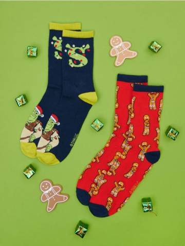 Шкарпетки, 2 пари Shrek - різнобарвний Шкарпетки, 2 пари Shrek - різнобарвний