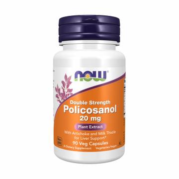 Поликозанол NOW foods Policosanol 20 мг, 90 вегетарианских капсул Поликозанол NOW foods Policosanol 20 мг, 90 вегетарианских капсул