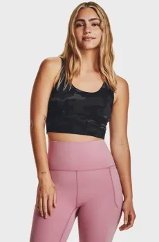 Женский черный камуфляжный топ Meridian Fitted CropTankPrnt Черный XS Under Armour 1380983-021