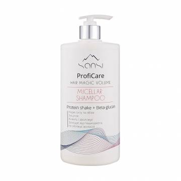 Мицеллярный шампунь для волос Sansi ProfiCare Hair Magic Volume Micellar Shampoo, 900 мл Мицеллярный шампунь для волос Sansi ProfiCare Hair Magic Volume Micellar Shampoo, 900 мл