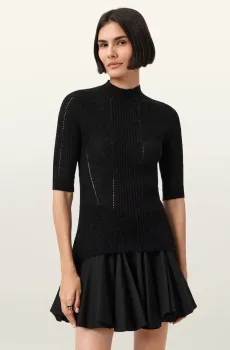 Женский черный шерстяной джемпер FILIPPA Черный M AllSaints W007KD