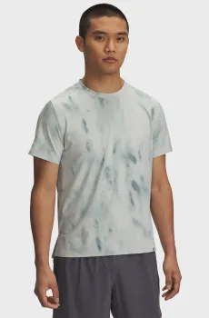 Мужская мятная футболка с узором UA LAUNCH ELITE PRT SS Ментоловый XXL Under Armour 1389804-377