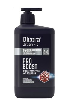 Шампунь-кондиционер Dicora Urban Fit Pro Boost Shampoo & Conditioner 2 in 1 для ослабленных волос, 800 мл