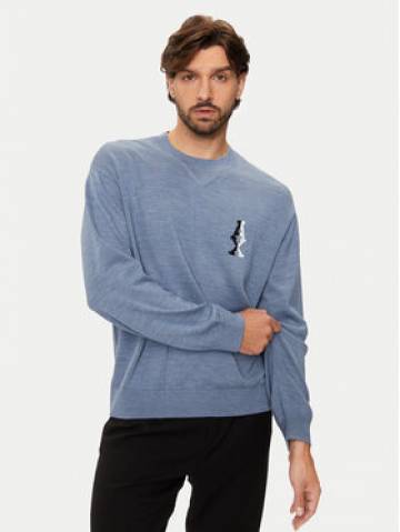 Armani Exchange Светр 6DZM6H ZM5BZ 15DU Голубий Regular Fit Armani Exchange Светр 6DZM6H ZM5BZ 15DU Голубий Regular Fit