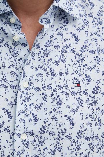 Рубашка с примесью льна Tommy Hilfiger regular классический воротник MW0MW35324 Рубашка с примесью льна Tommy Hilfiger regular классический воротник MW0MW35324