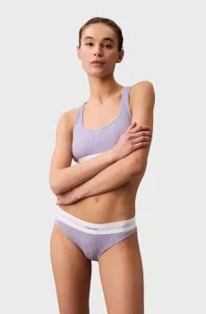 Женские сиреневые трусики BIKINI Сиреневый S Calvin Klein LV00QF8022