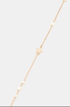 Позолоченное колье Tory Burch Delicate Kira Pearl