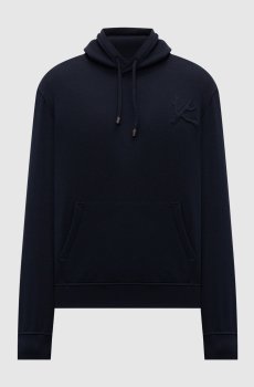 Синие худи с шелком