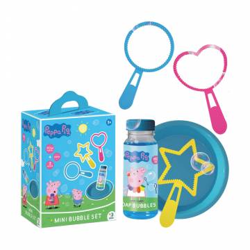Мини-набор мыльных пузырей DoDo Peppa Pig, от 3 лет (миска, 1 шт + рамки, 3 шт + мыльные пузыри, 150 мл) (200608) Мини-набор мыльных пузырей DoDo Peppa Pig, от 3 лет (миска, 1 шт + рамки, 3 шт + мыльные пузыри, 150 мл) (200608)