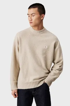 Мужской бежевый джемпер BOUCLE BOXY Бежевый XL Calvin Klein Jeans J30J326202