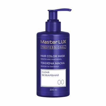 Тонирующая маска для волос Master LUX Professional Hair Color Mask 00 Бесцветный, 200 мл Тонирующая маска для волос Master LUX Professional Hair Color Mask 00 Бесцветный, 200 мл