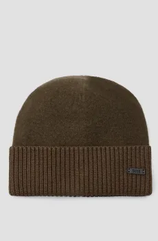 Мужская коричневая шерстяная шапка Коричневый ONESIZE BOSS 50500550;361