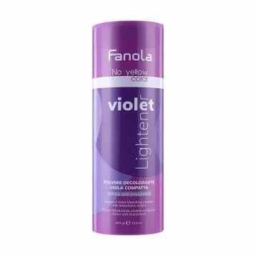 Пудра для осветления волос Fanola No Yellow Violet Lightener Powder фиолетовая, 450 г Пудра для осветления волос Fanola No Yellow Violet Lightener Powder фиолетовая, 450 г