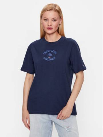 Tommy Jeans Футболка DW0DW16147 Cиній Relaxed Fit Tommy Jeans Футболка DW0DW16147 Cиній Relaxed Fit